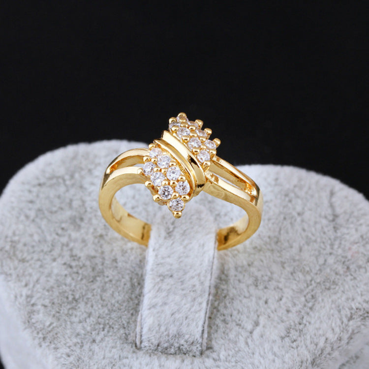 Zirconia Gold Ring