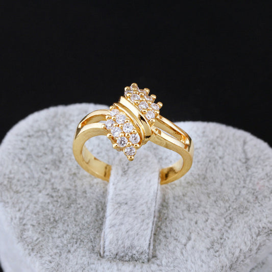 Zirconia Gold Ring